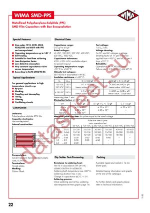 SMD-PPS1812-0.022/100/10 BP330 datasheet  